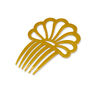 An Art Deco inspired yellow hair slide.