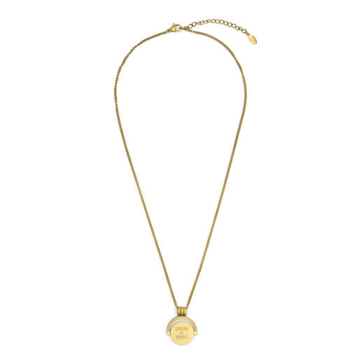 Jungle + Drum & Bass spinner necklace by Hoops & Chains