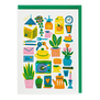 House plants greeting card