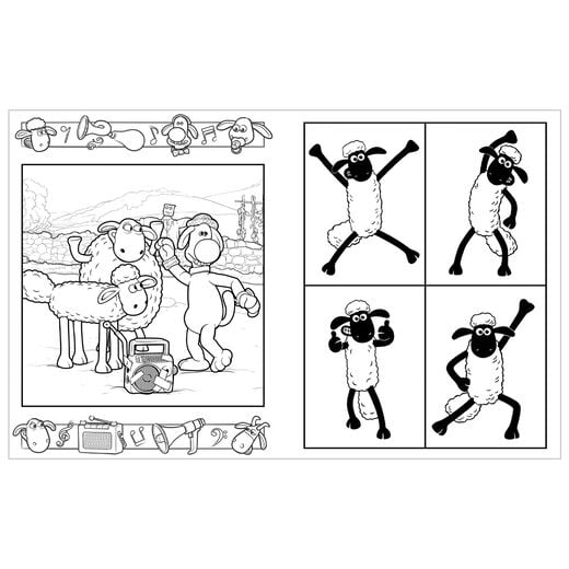 Shaun the Sheep colouring book