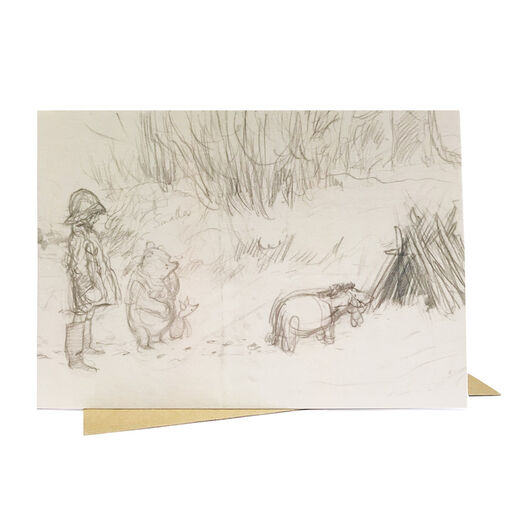 Shelter of sticks greeting card