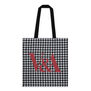 This stylish White Houndstooth Tote Bag from the V&A Shop is perfect for everyday use