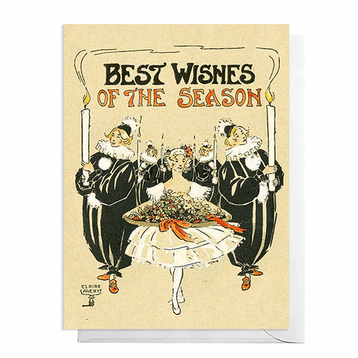 Ballet dancer illustration Christmas cards (pack