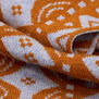 Lavender and orange wool scarf
