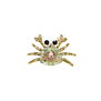 Crab crystal brooch