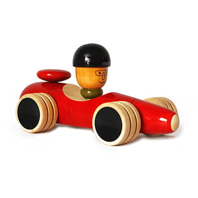 Racing car wooden toy