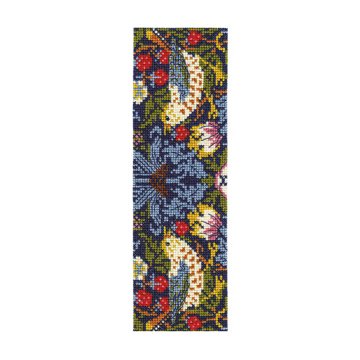 Strawberry Thief bookmark cross stitch kit