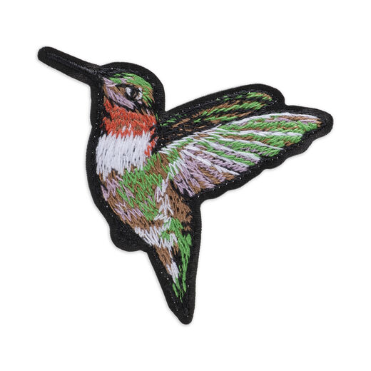 Hummingbird embroidered patch