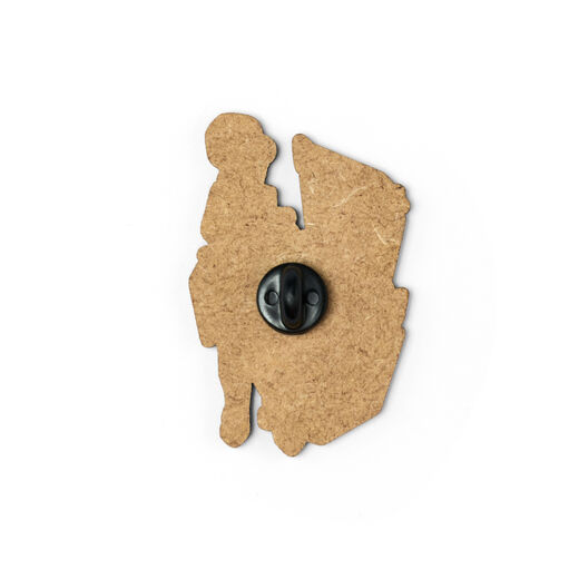 Beat Girl pin badge