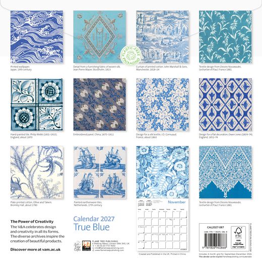 True Blue 2027 calendar
