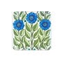 William De Morgan blue flowers coaster