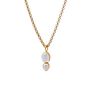 Rock crystal pendant necklace by Mirabelle