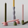 Olive green candleholder