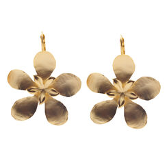 Flower hook earrings by Fo.Be