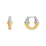 Gold and silver mini hoop earrings by SWEETLIMEJUICE