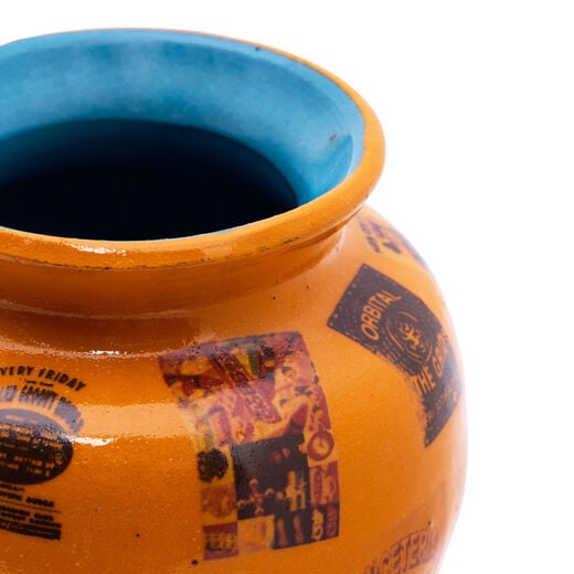 Strawberry Sky, Rave Culture Theory vase by Clink Street Ceramics
