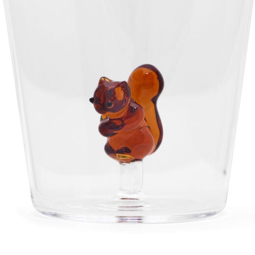 Squirrel tumbler glass by Ichendorf Milano