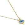 Blue evil eye necklace by Ottoman Hands