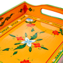 Hand-painted tea tray