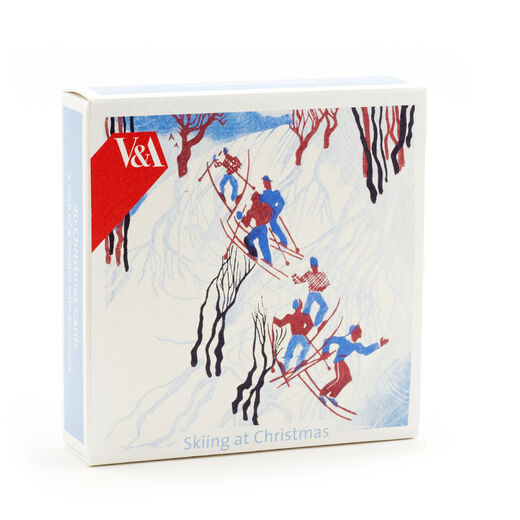 V&A Christmas Cards - Skiing at Christmas (pack of 20 - 4 designs)