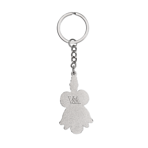 Blue bow keyring