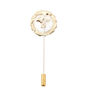 Plait face pin brooch by Alice Gavalet
