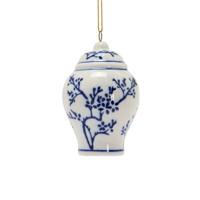 Porcelain jar Christmas decoration
