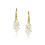 Pearl cluster hook earrings by Mounir