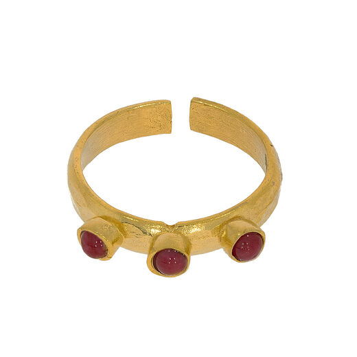 Red agate ring by Ottoman Hands