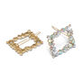 Crystal barrette clip set of 2