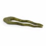 Wavy green hair pin