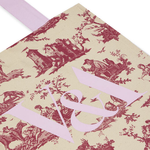 Marie Antoinette Style pastel pink tote bag