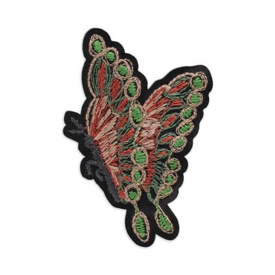 Butterfly embroidered patch