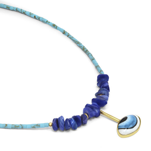 Beaded evil eye necklace by Ottoman Hands