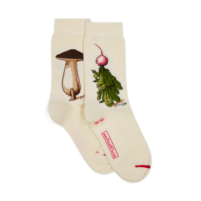 Vegetable costume cream socks&nbsp;