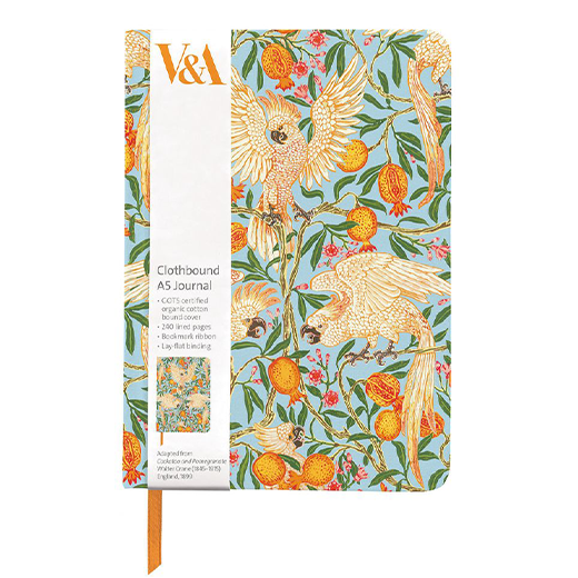 Walter Crane Cockatoo lined notebook