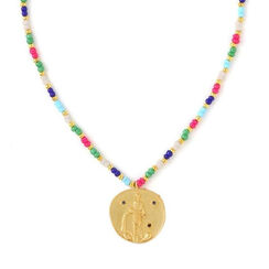 Aquarius zodiac necklace by Azga