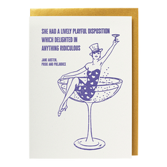 Playful disposition greeting card