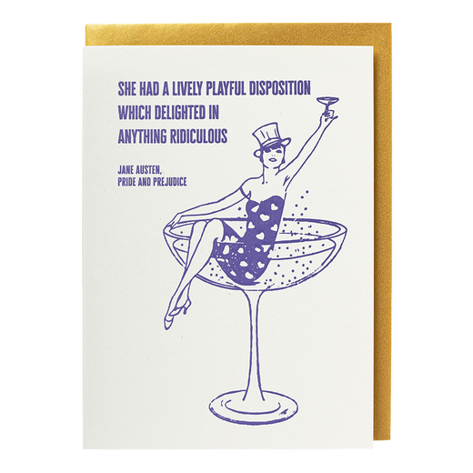 Playful disposition greeting card