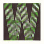 W by James Brown (Alphabet Lino Print)
