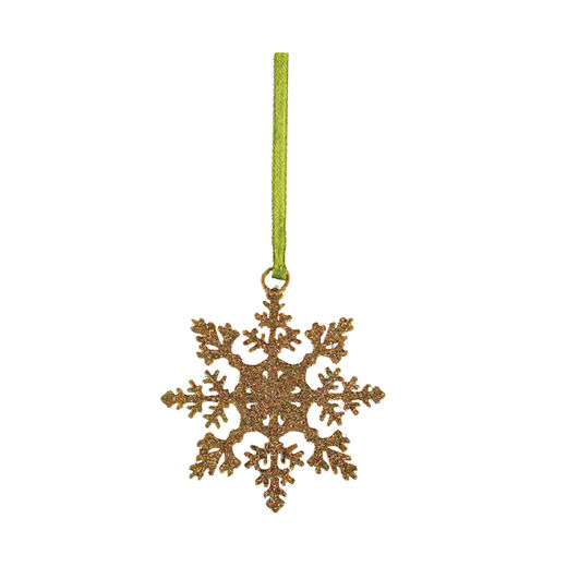 Glitter snowflake decoration