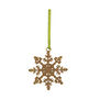 Glitter snowflake decoration