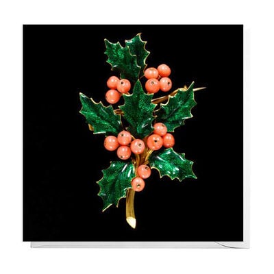 Holly Christmas cards (pack of 8)