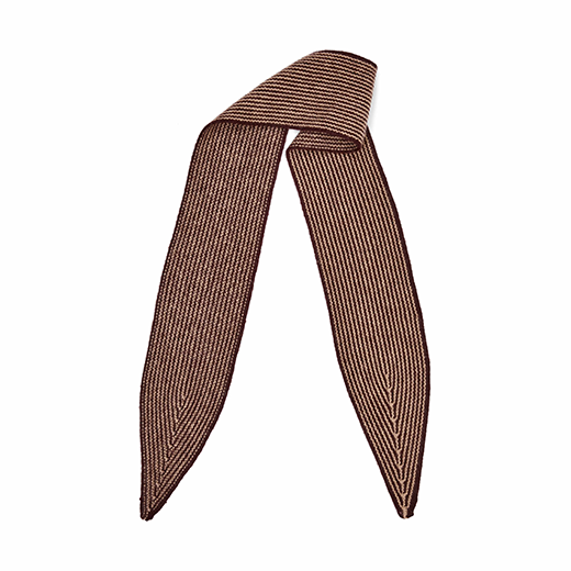 Mini mulberry stripe cashmere scarf by Oats and Rice