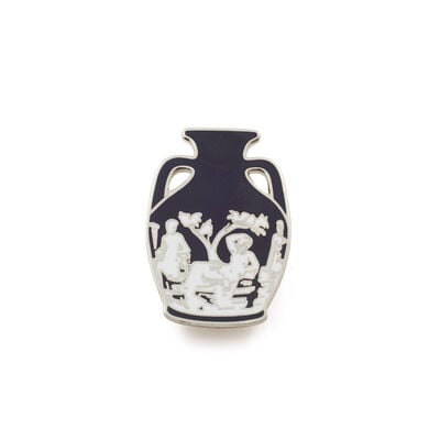 Portland vase enamel badge
