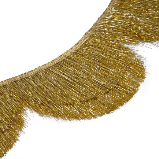 Gold fringe garland