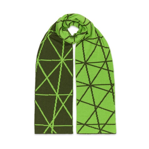 V&A East green scarf by Ingmarson