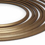 A close up of the necklace strands of cobra chain.