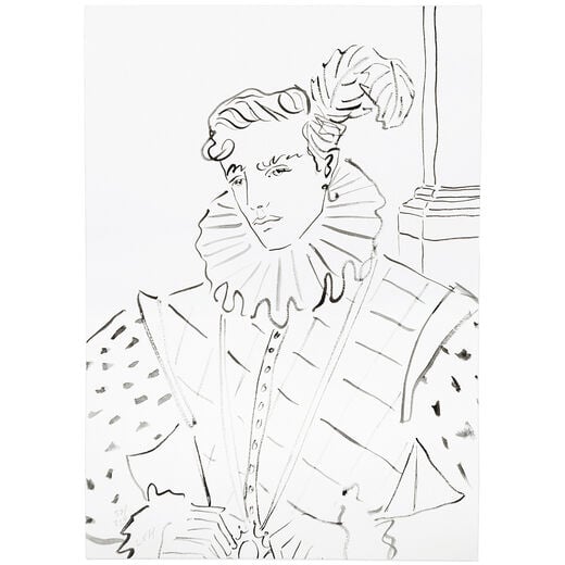 Elizabethan Man print by Luke Edward Hall &ndash; limited edition