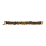 A beaded bracelet in warm tones.
